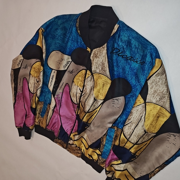 PICASSO BOMBER JACKET * SIZE MEDIUM - Picture 3 of 4